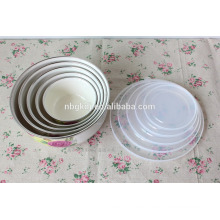 custom enamel ice bowl with PE lids & enamel coating bowl wholesale